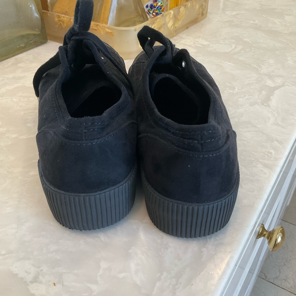 H&M Divided Concept No. 52 black canvas platform lace-up sneakers, Sz 8.5 - Picture 7 of 12